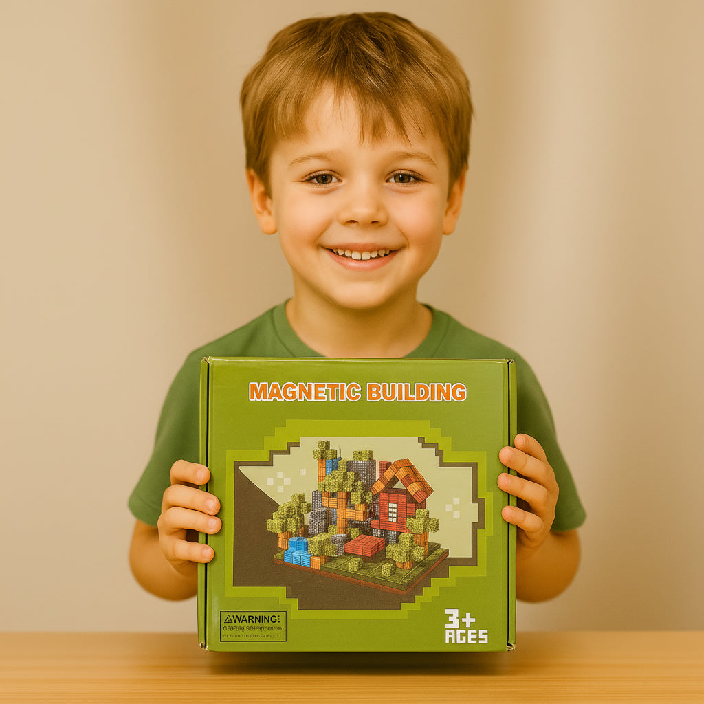 PixelCraftWorld™ - Magnetyczne Klocki Dla Dzieci