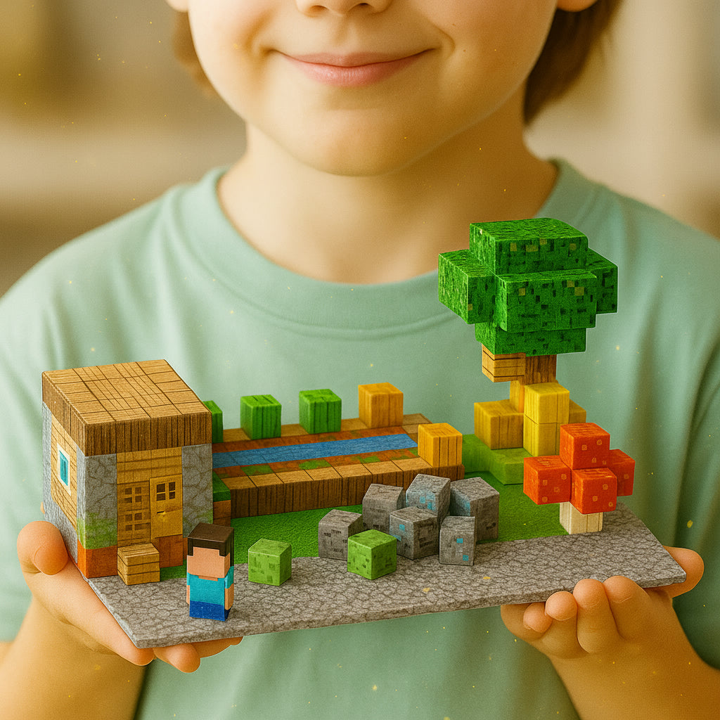 PixelCraftWorld™ - Magnetyczne Klocki Dla Dzieci